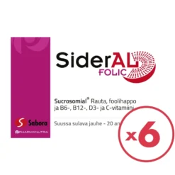 SiderAl Folic rauta 30 mg annospussi 6x20 kpl