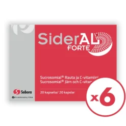 SiderAl Forte rauta 30 mg kapseli 6x20 kpl