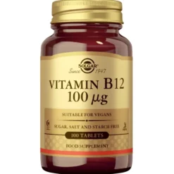Solgar B12-vitamiini 100 µg 100 tabl