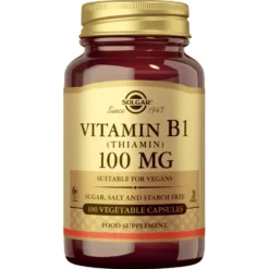 Solgar B1-vitamiini (Tiamiini) 100 mg 100 kaps