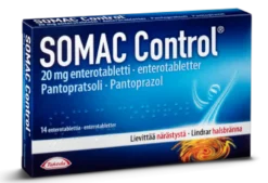 SOMAC CONTROL 20 mg enterotabletti