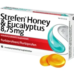 STREFEN Honey & Eucalyptus imeskelytabletti 8,75 mg 16 fol