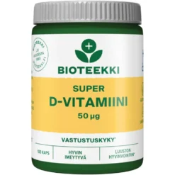 SUPER D-vitamiini 50 mikrog öljykapseli 100 kpl