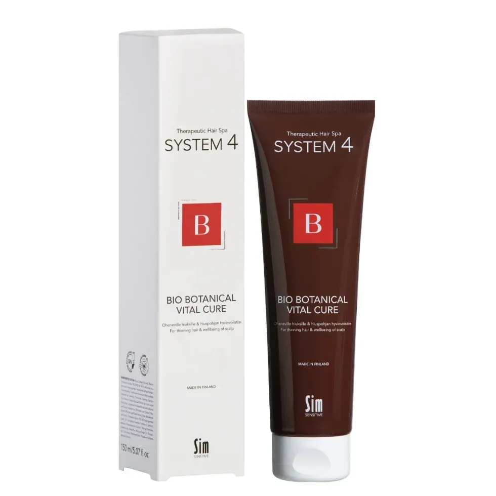 SYSTEM 4 Bio Botanical B Vital Cure hoitoaine oheneville hiuksille 150 ml