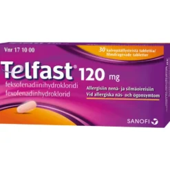 TELFAST 120 mg tabletti, kalvopäällysteinen