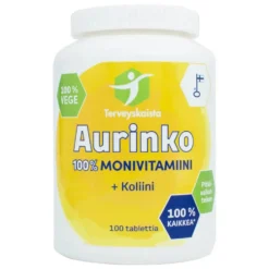 Terveyskaista Aurinko100% Monivitamiini 100 tabl