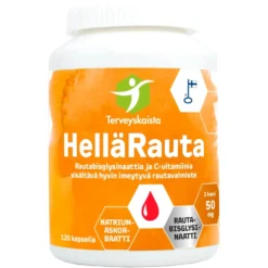 Terveyskaista HelläRauta 50 mg + C-vitamiini 120 kaps