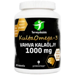 Terveyskaista KultaOmega-3 Vahva Kalaöljy 1000 mg 60 kaps