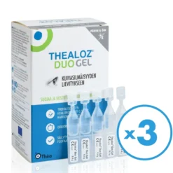 THEALOZ Duo Gel silmätippa kerta-annospakkaus 3x30 kpl