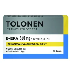 TOLONEN E-EPA 650 mg kapseli 80 kpl