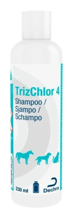 TRIZCHLOR 4 Antibakteerinen shampoo eläimille