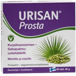 URISAN Prosta kurpitsansiemen-sahapalmu -uutetabletti