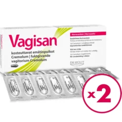 VAGISAN Cremolum kosteuttavat emätinpuikot 2x16 kpl
