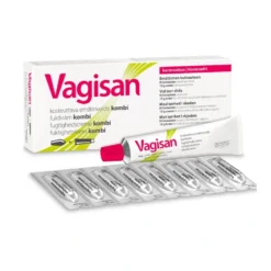 VAGISAN Kombi -yhdistelmäpakkaus 8 puikkoa + 10 g voide