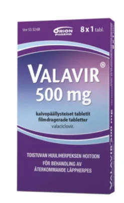 VALAVIR 500 mg tabletti, kalvopäällysteinen