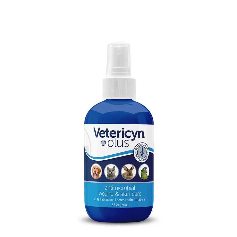 VETERICYN+ Antimicrobial Wound Care puhdistusaine kotihoitoon eläimille