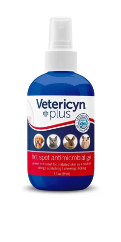 VETERICYN+ Hot spot antimikrobinen hydrogeeli spray eläimille 89 ml