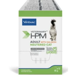 VIRBAC Cat Adult Neutered with Salmon Wet 12x85 g