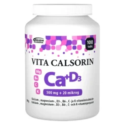 VITA Calsorin 500 mg + 20 mikrog tabletti 100 kpl