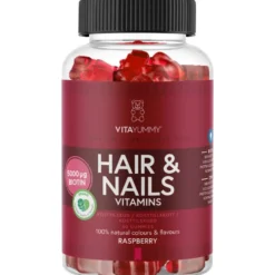 VitaYummy Hair & Nails Raspberry 60 kpl