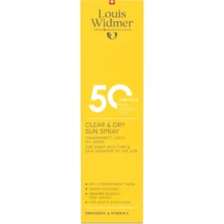 Widmer Clear & Dry Sun Spray SPF50 200 ml