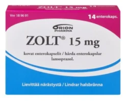ZOLT 15 mg enterokapseli, kova